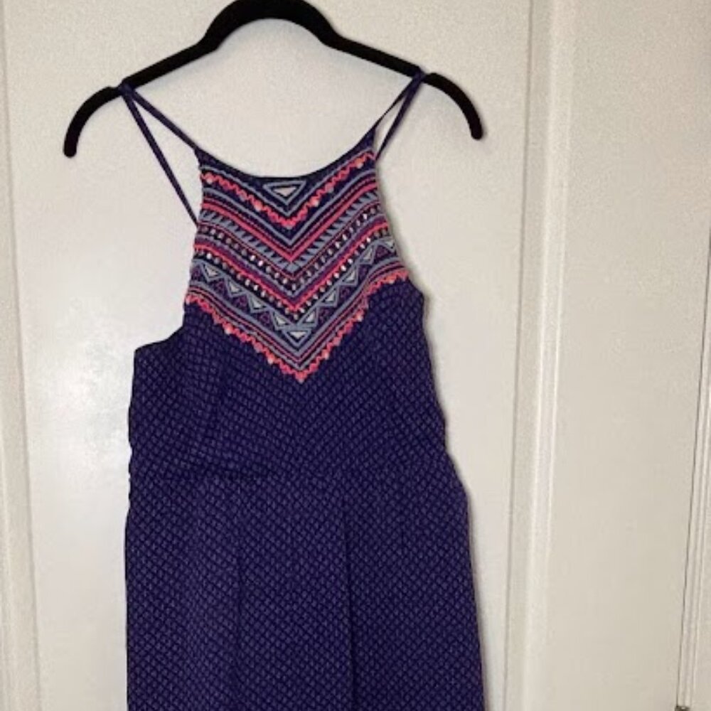 American Eagle Outfitters Maxi Dress Blue Size 8 - Picture 3 of 7
